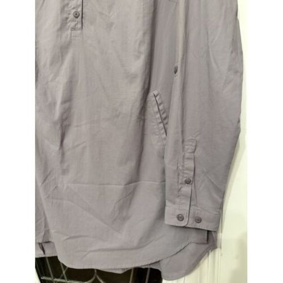 Duluth‎ Trading Co Vented Rolltab Slvs Shirt Dress Purple Women's Sz M Outdoors - Picture 3 of 6